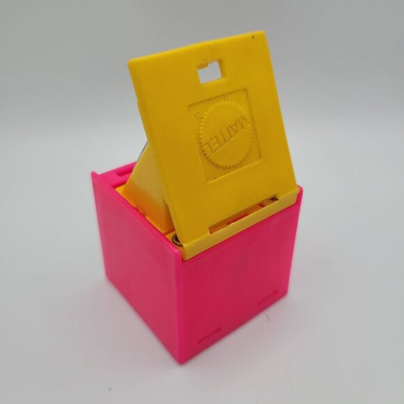 1972 Mattel Alphabet Pop Up Block Toy Plastic Vintage Letter C Cat Learn School - Picture 2 of 6